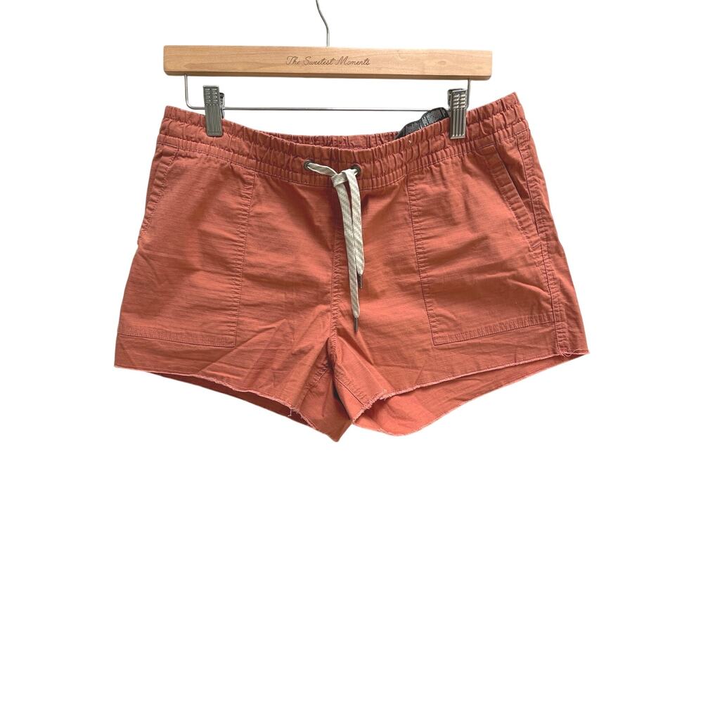 Vuori Vintage Ripstop High Waisted Pull On Elastic Short Cinnamon Size M